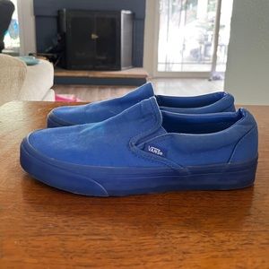Royal Blue slip on Vans